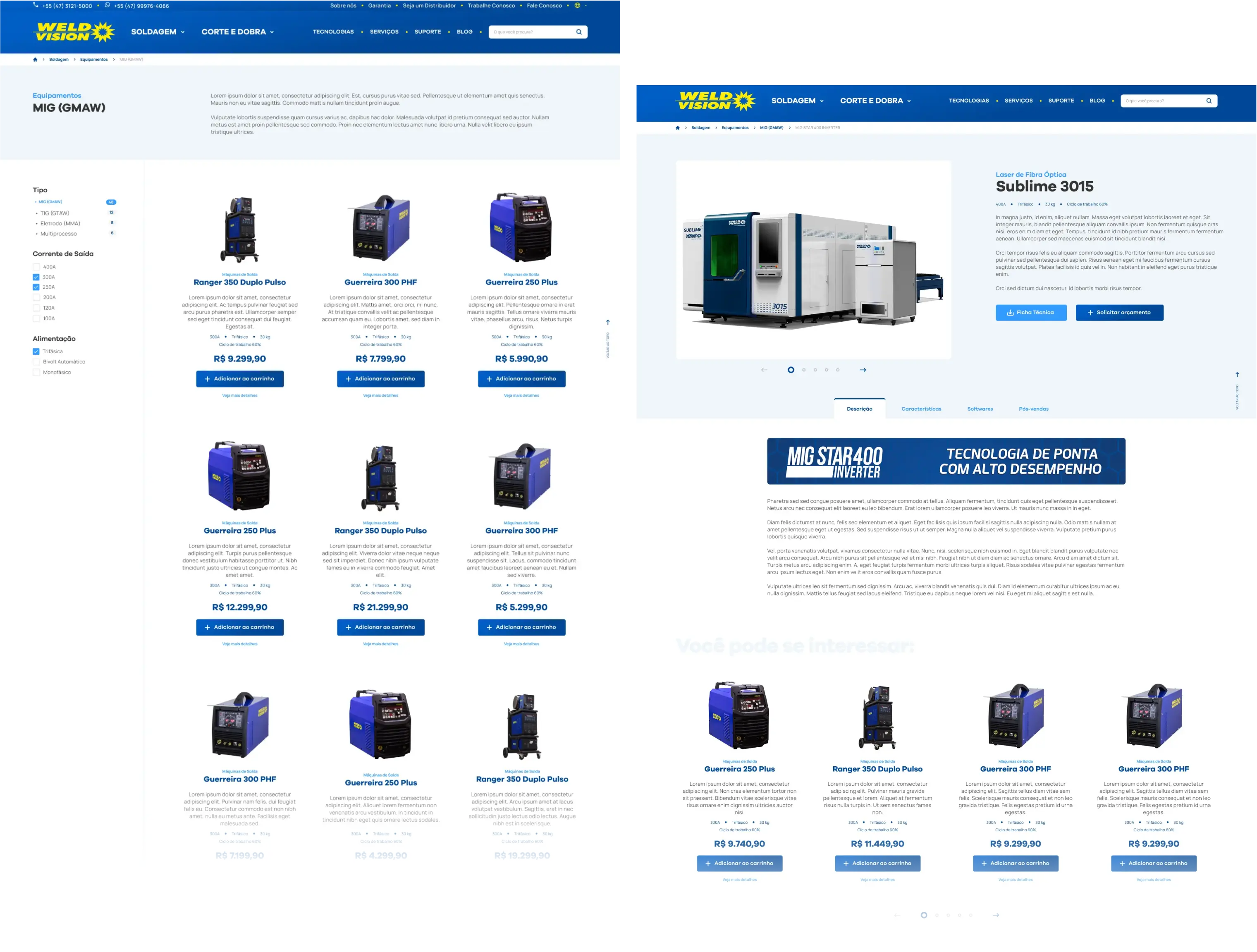 Category listing with SEO-first structure, filters, and compatibility matching