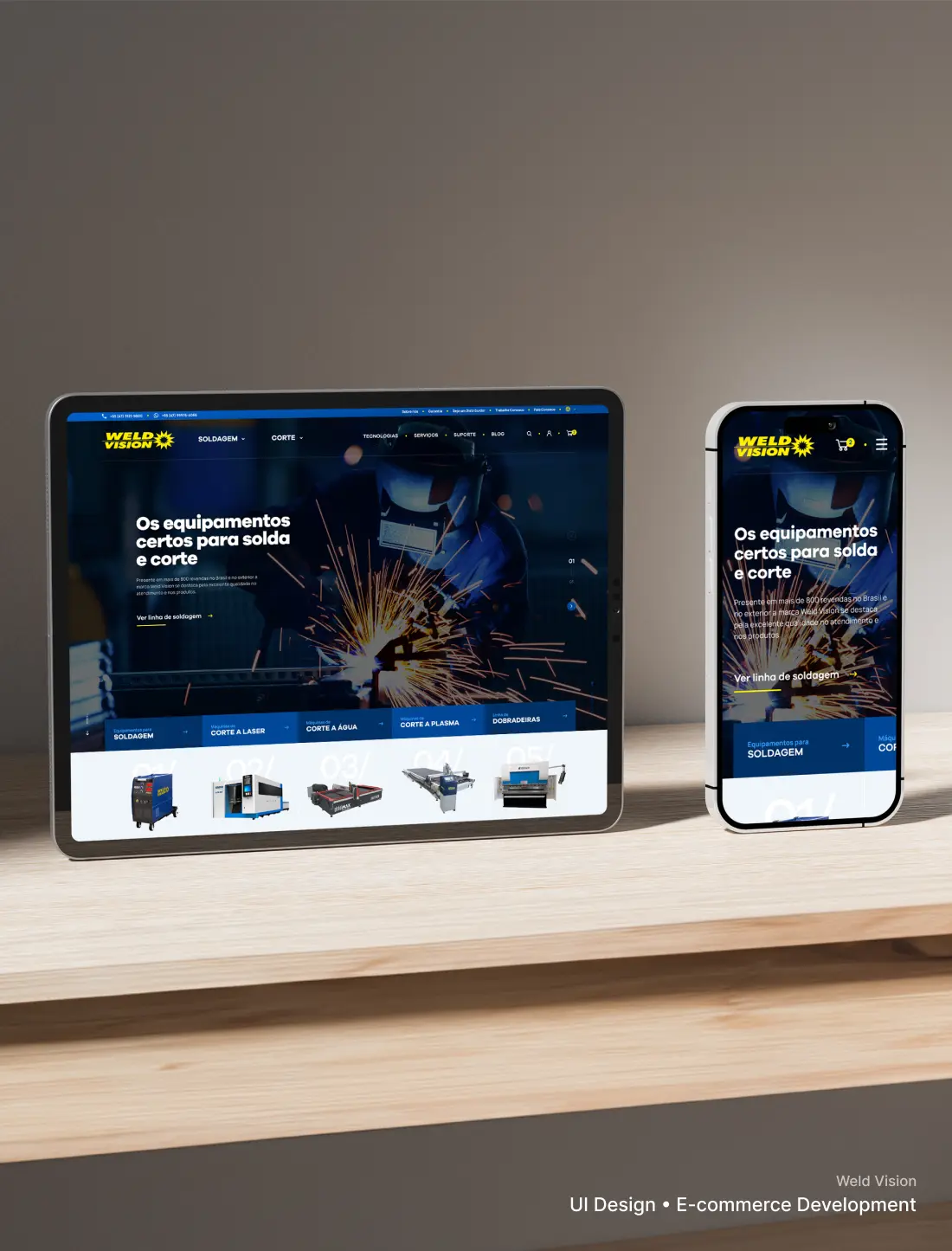 Weld Vision — welding equipment e-commerce platform